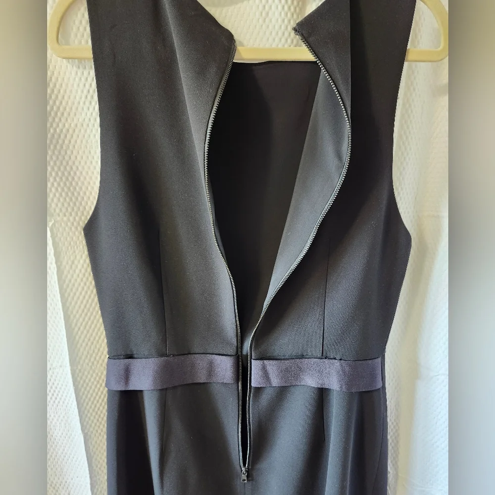 Alice & Olivia Black Sleevless Dress With Assymetrical Detail BNWT Size 10 - Picture 6 of 10